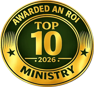 Awarded an ROI Top 10 Ministry 2026 seal