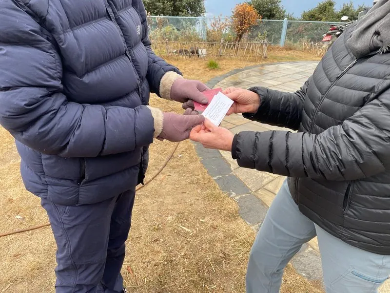 Prayer cards being delivered around the world